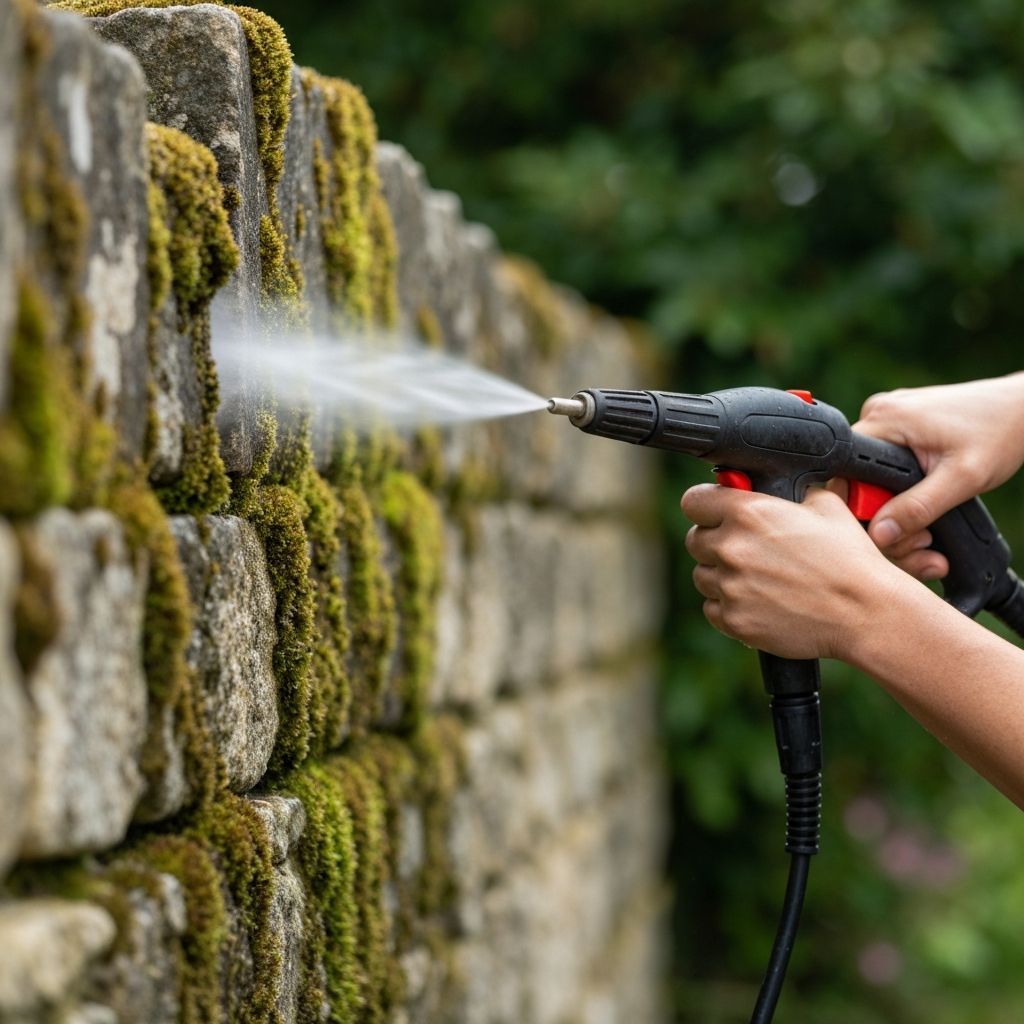 Nettoyage murets et clôtures